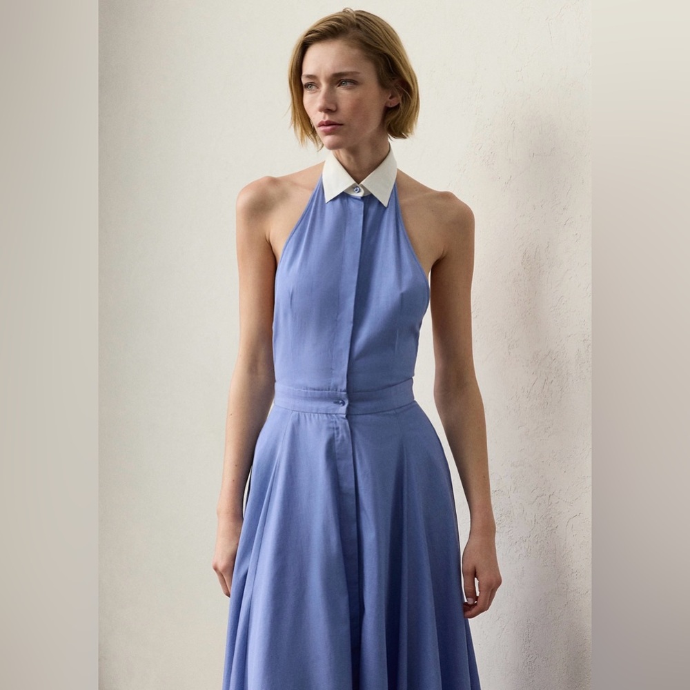 Ralph Lauren Collection Eldred Cotton Day Dress - Picture 8 of 10